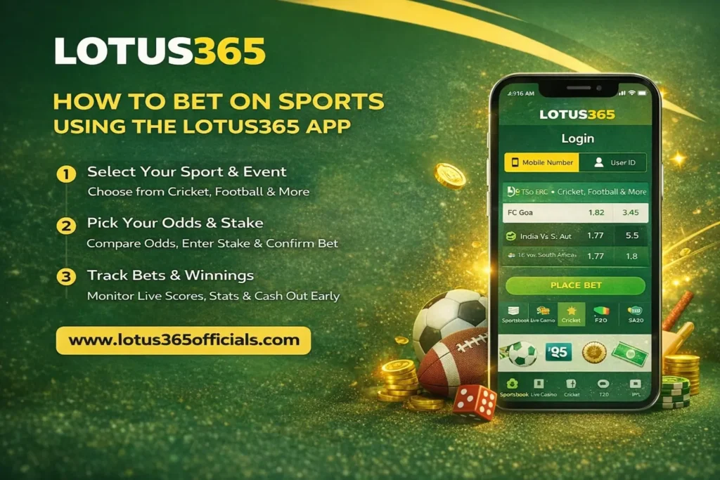 How to Bet on Sports Using the Lotus365 App