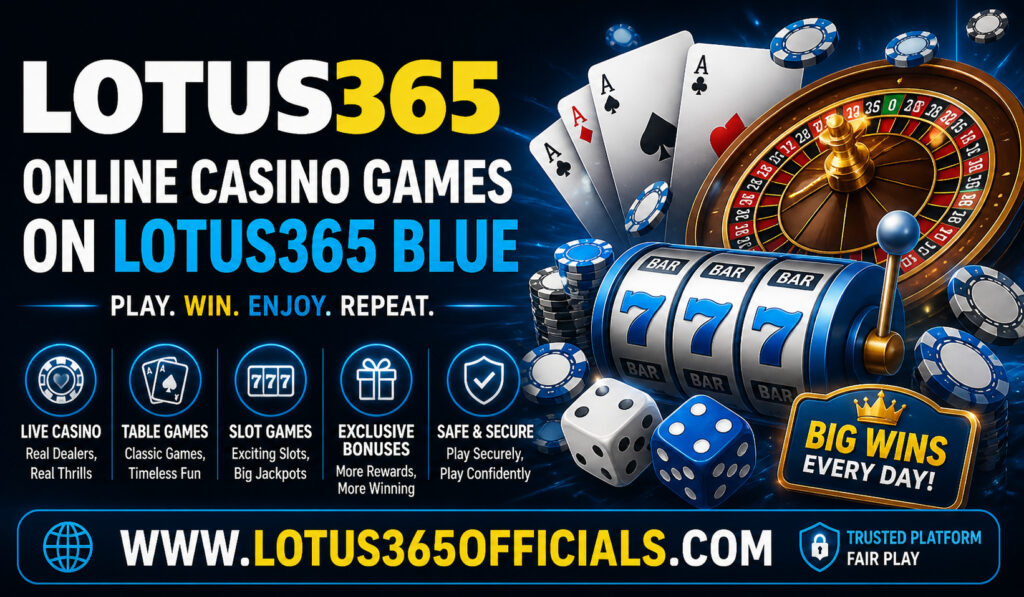 Online Casino Games on Lotus365 Blue
