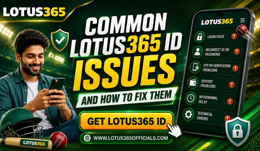 Common Lotus365 ID Issues and How to Fix Them