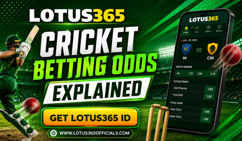 Lotus 365 Cricket Betting Odds Explained