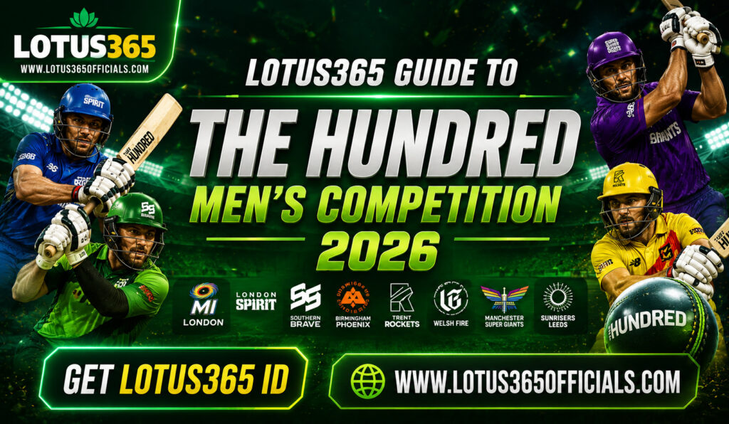 Lotus365 Coverage of The Hundred Men's Competition 2026